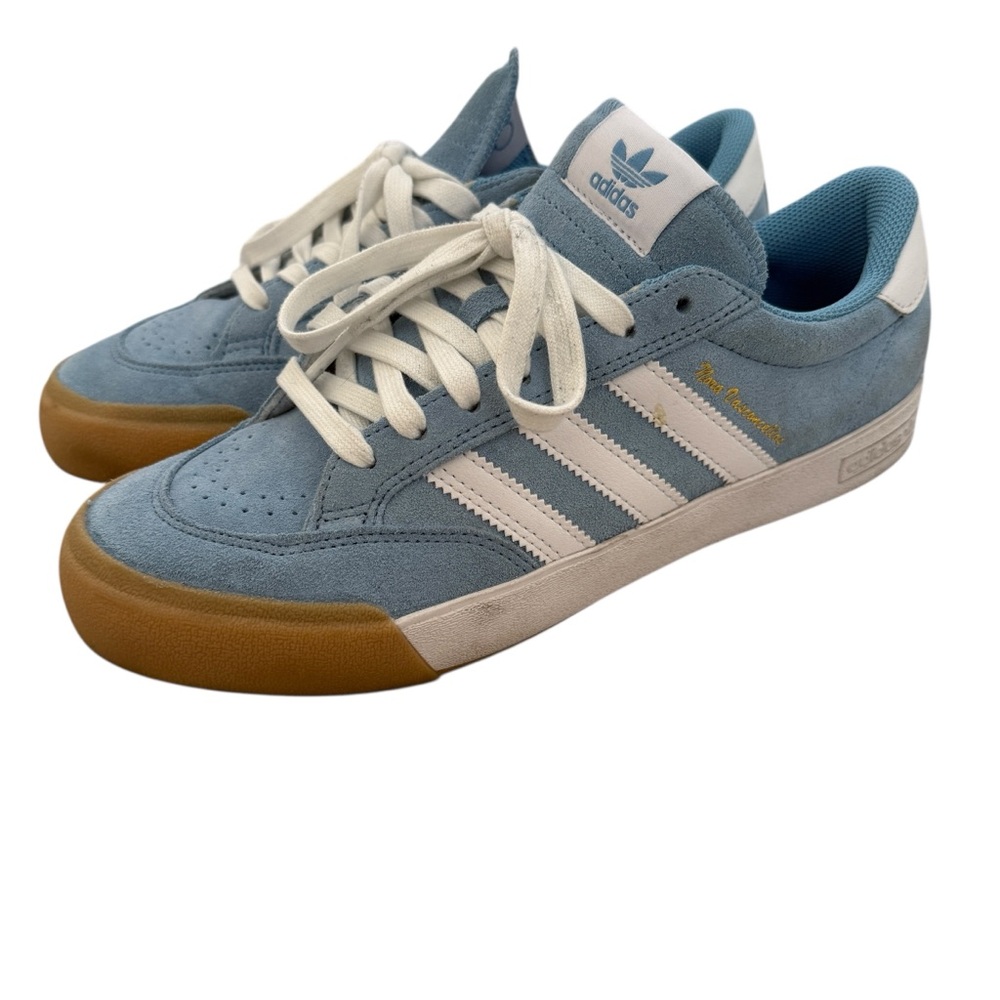 Adidas Nora Baby Blue / Gold Shoe